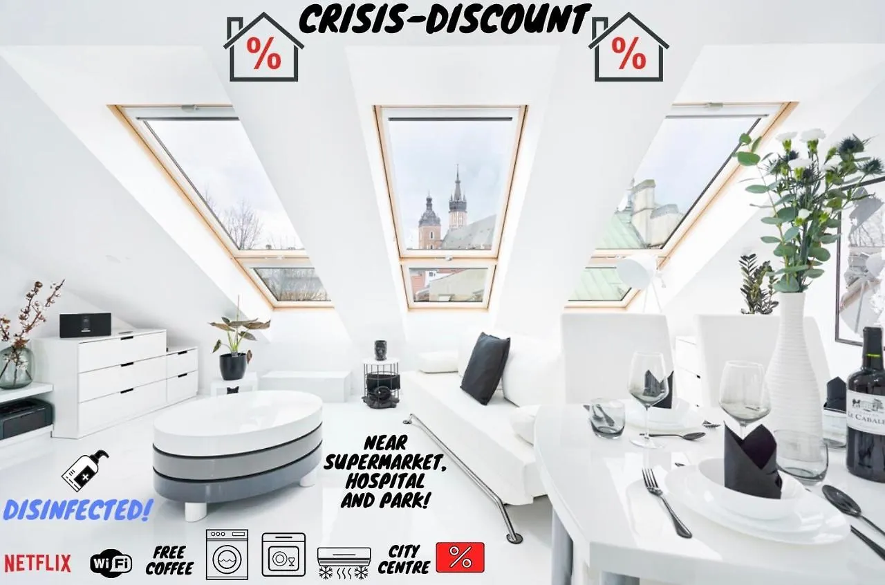 克拉科夫Unique Design Loft In Middle Of Centre Of Old Town With Netflix公寓
